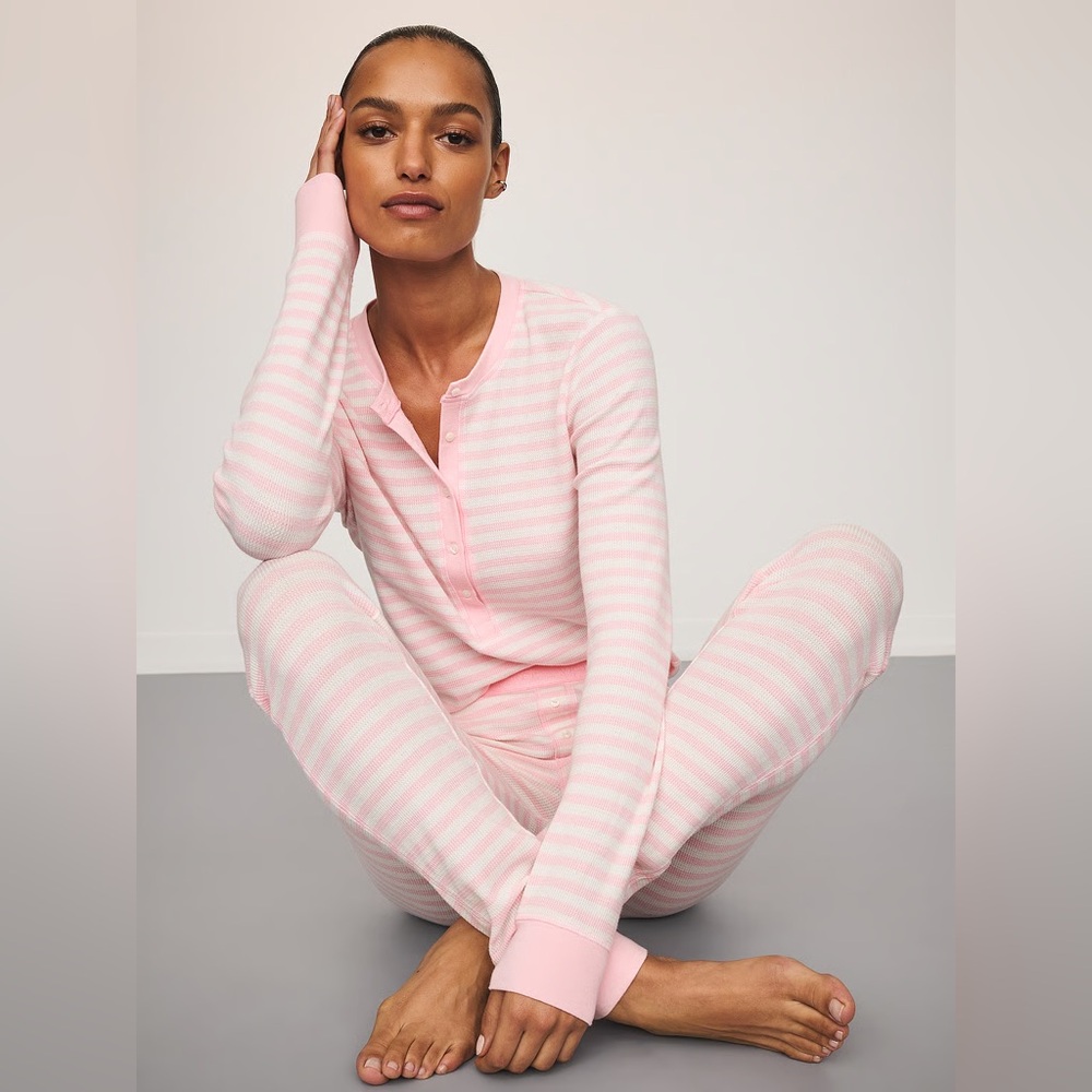 Victoria's Secret Soft Thermal Henley Long Pajama Set